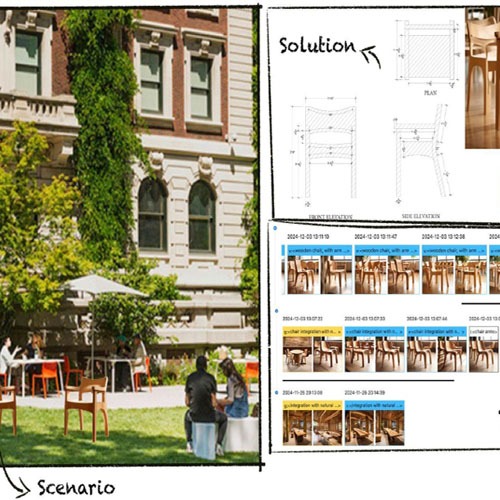 A Generative AI Design Education Paradigm: From Scenario Space to Artifact Space